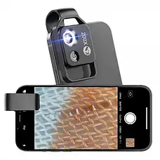 Мікроскоп лінзи для телефону 200X Appexel ASL-MS002BK, фото 6