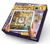 Набір для творчості Decoupage clock ГОДИННИК Венеція з рамкою, DankoToys (10)
