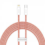 Кабель Type-C Lightning для айфону PD 20Вт 2м помаранчевий Baseus Dynamic CALD000107