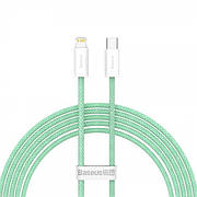 Кабель Type-C Lightning для айфону PD 20Вт 2м зелений Baseus Dynamic CALD000106