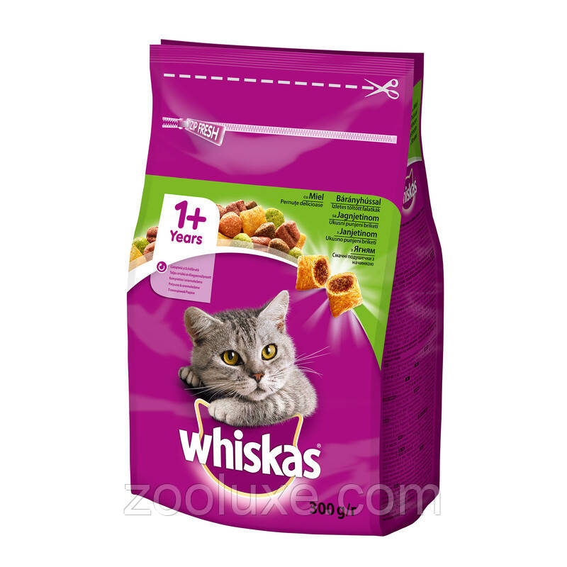 Whiskas з ягням 300 г — корм для кішок Віскос