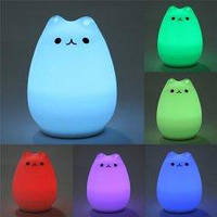 Нічник Little Cat Silicone Led Light Multicolors Design LJC-124