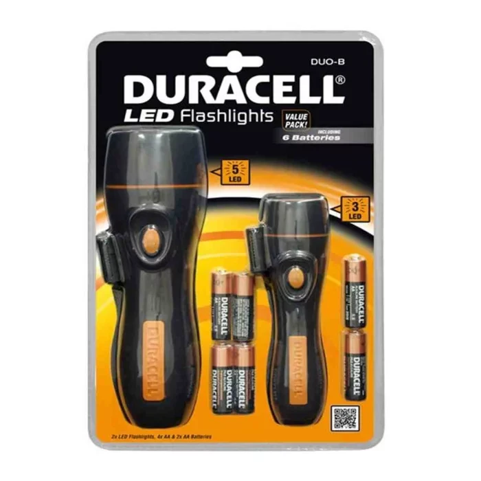 Набір 2 ліхтариків Duracell LED DUO-B Voyager Rubber Water-Resistant