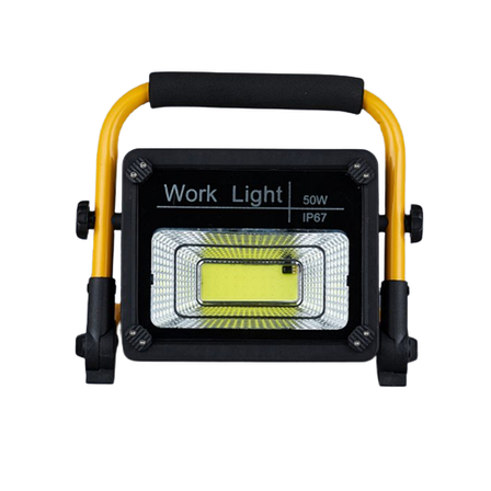 Прожектор акумуляторний 50W Solar Light W743 із сонячною панеллю 5000 mAh USB, фото 1