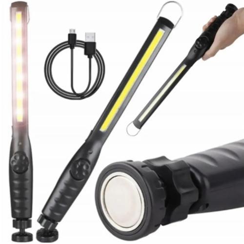 Лампа світлодіодна Work Lamp JW 821 (LED COB) з плавним регулюванням яскравості та магнітом 1800 mAh IP44 USB