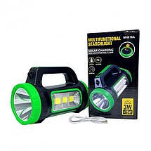 Ліхтар переносний 818C-3W+COB, power bank, сонячна батарея, фото 6