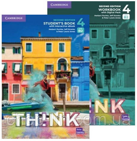 Комплект Think Second Edition 4 Student's Book with eBook + Workbook (Підручник + зошит) Нове видання, фото 1