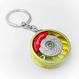 Брелок для ключів литі диски Brembo (Брембо) Золото