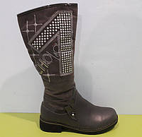 Дитячі зимові високі чоботи дівчинці