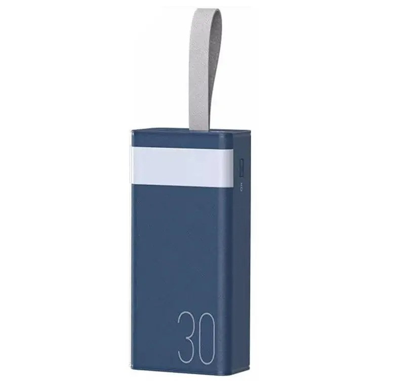 УМБ повербанк 30000mAh REMAX Chinen RPP-320 QC з лампою синє, фото 1