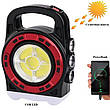 Ліхтар переносний 6678С-3LED+5COB, power bank, Waterproof, сонячна батарея, фото 6