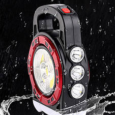 Ліхтар переносний 6678С-3LED+5COB, power bank, Waterproof, сонячна батарея, фото 2