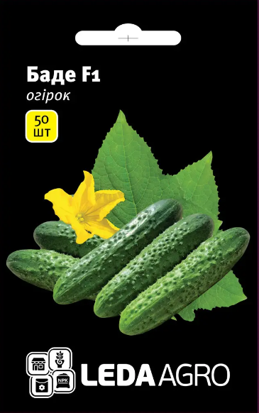 Огірок Баде F1 50 шт (Leda Agro), фото 1