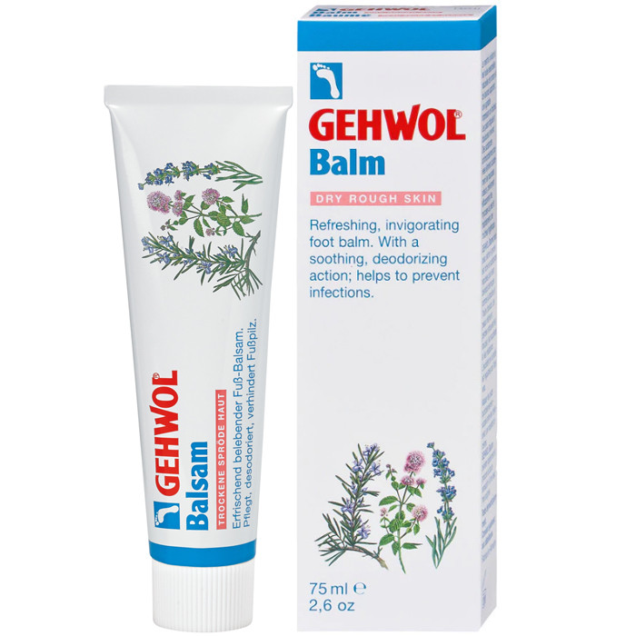 Тонізувальний бальзам для ніг для сухої шкіри Gehwol Balm Dry Rough Skin 75 мл, фото 1