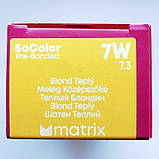 7W (теплий блонд) Стійка крем-фарба для волосся Matrix SoColor Pre-Bonded,90ml, фото 3