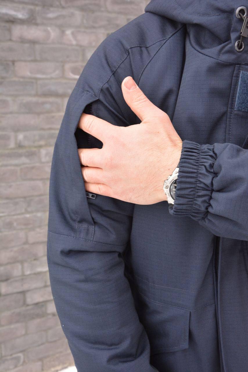 Зимняя куртка-бушлат цвета Navy Blue (темно-синий) от производителя «SM» XL - фото 1 - id-p1752980639