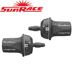 Шифтери велосипедні SunRace TSM21 комплект 3/7 швидкостей