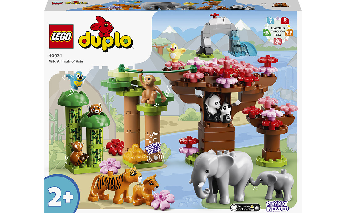 LEGO DUPLO Town Дикі тварини Азії 117 деталей (10974), фото 1