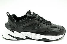 Кросівки чоловічі M2K Tekno (Air Monarch) чорні з білим 44р., фото 3