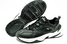 Кросівки чоловічі M2K Tekno (Air Monarch) чорні з білим 44р., фото 6