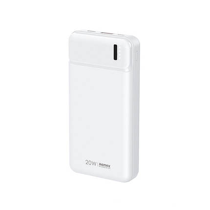УМБ Повербанк (Powerbank) Remax Pure Series 20Вт + 18Вт PD+QC 20000 мАг Білий (RPP-288), фото 2