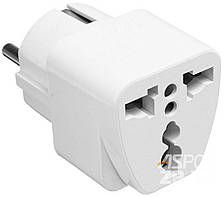 Мережевий перехідник універсальний (з американських і китайських ЗУ на євро розетку (до 2А)