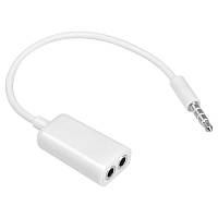 Аудіо-кабель 3.5mm M/2 * 3.5F (10см)