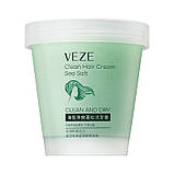 Скраб для шкіри голови з морською сіллю Clean hair cream sea salt VEZE, 250 г, фото 4