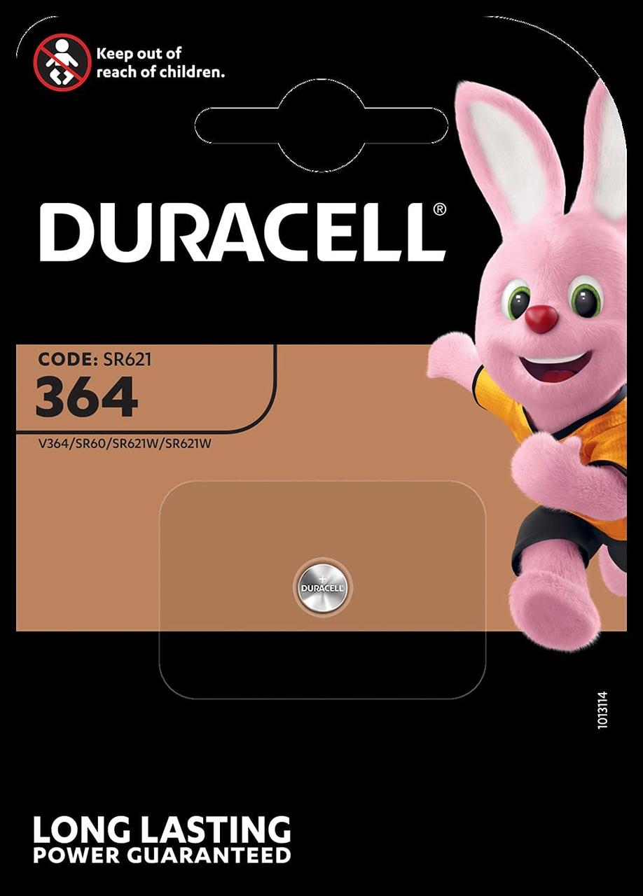 Батарейка DURACELL Silver Oxide V364/SR621W/SR60 (AG1)
