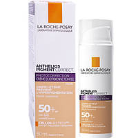 Ля Рош Позе Антгеліос (LA ROCHE-POSAY ANTHELIOS PIGMENT CORRECT) SPF50, 50 мл щоденний фотозахист.Франция..