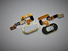 Шлейф з кнопкою Home Meizu M3 max White Gold