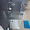 Скляна душова кабіна AVKO Glass RDR11 90x90x190 Clear, фото 8