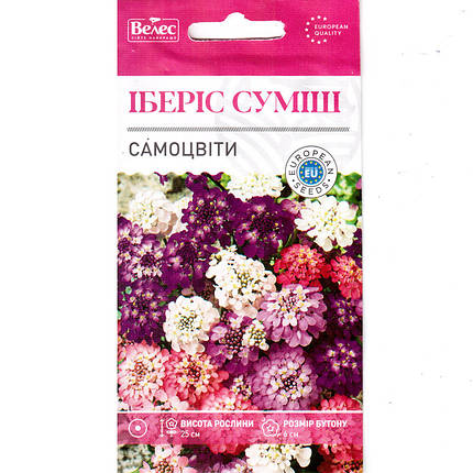 Насіння іберіса "Самоцвіти" (0.5 г) від ТМ "Велес", Україна, фото 1