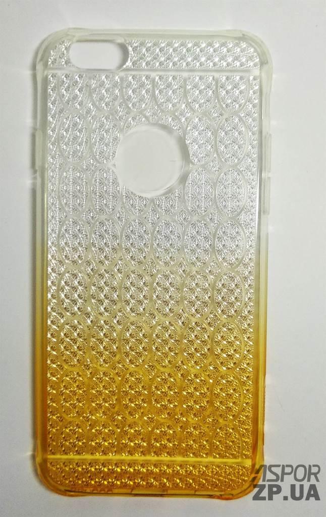 Чохол iPhone 6 градієнт- OuCase for Aspor Crystal drop жовтий, фото 1