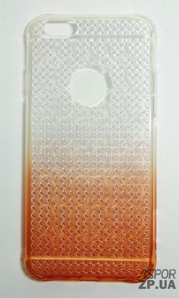 Чохол iPhone 6 градієнт- OuCase for Aspor Crystal drop помаранчевий, фото 1