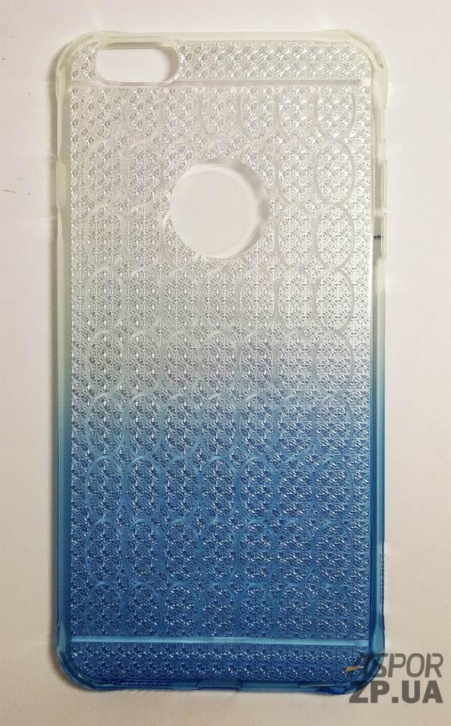 Чохол iPhone 6 Plus градієнт- OuCase for Aspor Crystal drop синій, фото 1