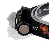 Ліхтар налобний YB-101 COB+LED із вбудованим акумулятором, usb зарядка, магніт, фото 4