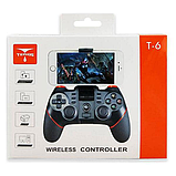 Джойстик бездротовий геймпад для телефону Terios T-6 Bluetooth Gamepad для PC/PS3/iOS/Android чорний, фото 7
