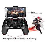 Джойстик бездротовий геймпад для телефону Terios T-6 Bluetooth Gamepad для PC/PS3/iOS/Android чорний, фото 8