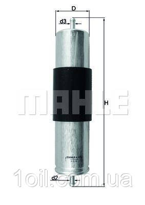 Фільтр паливний         HENGST H428WK (KL473) BMW X5 3.0D 03-06