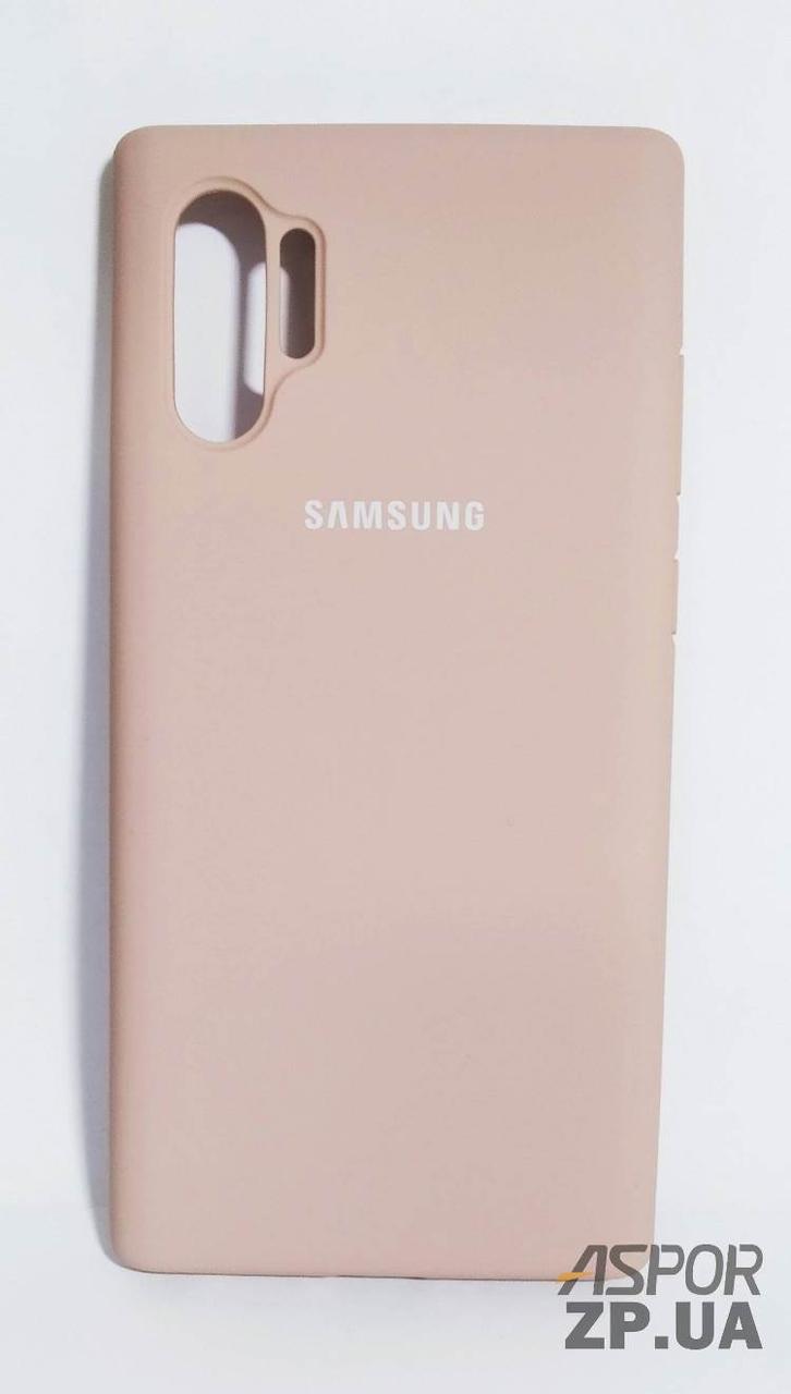 Чохол Samsung Note 10 Pro/Note 10 Plus- Silicone Case Full Cover №1 пісочно-рожевий, фото 1