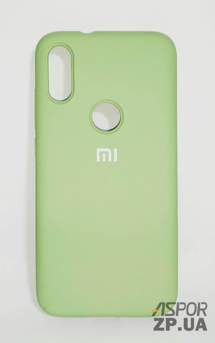 Чохол Xiaomi MI Play- Silicone Case Full Cover №1 м`ятно-зелений, фото 1