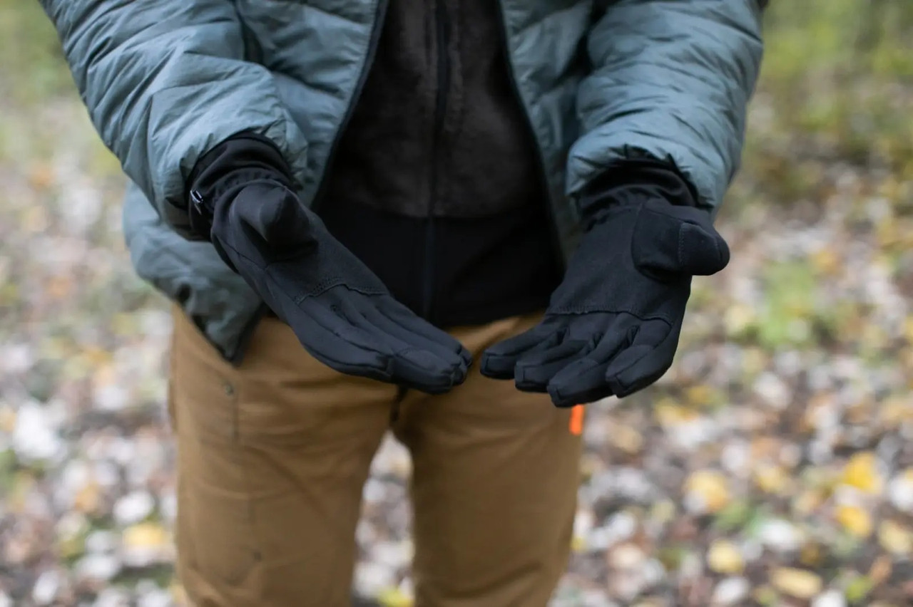 Рукавички софтшел чорні для туризму полювання риболовлі та спорту Tramp UTRGB-004-XXL, фото 1