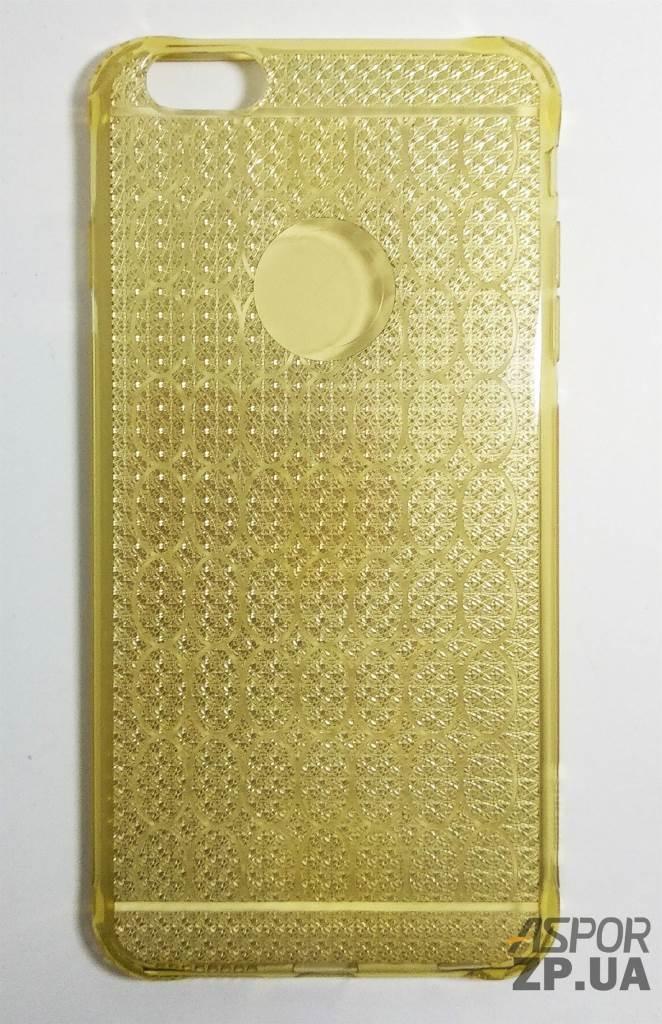 Чохол iPhone 6 Plus- OuCase for Aspor Crystal drop золотий, фото 1