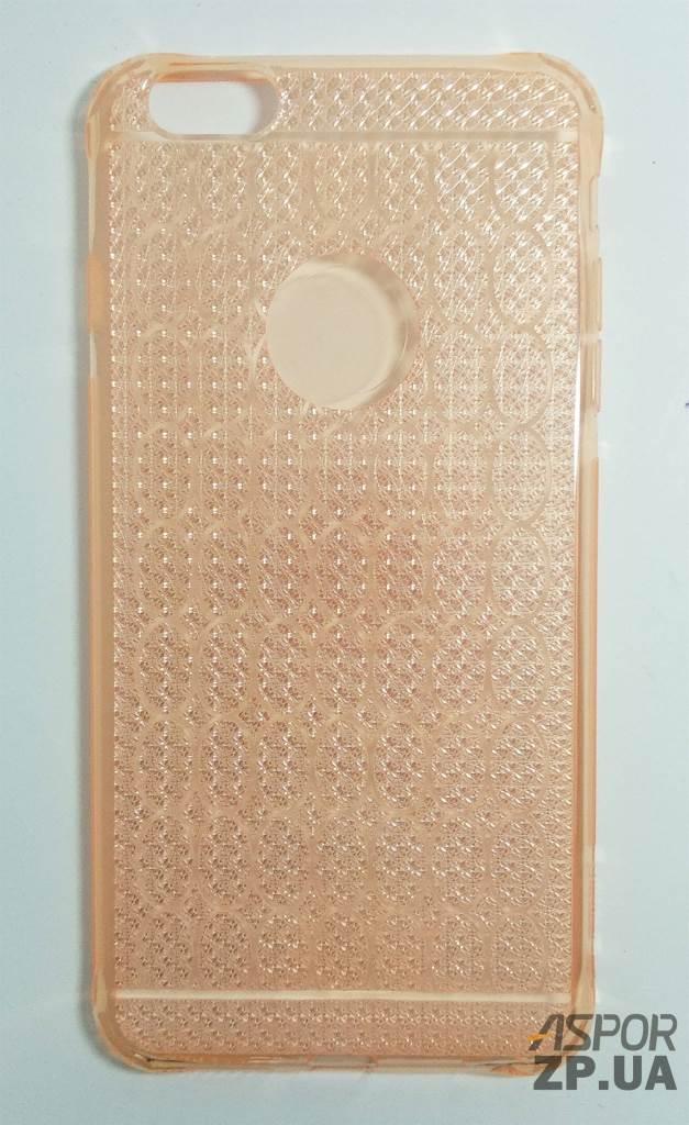 Чохол iPhone 6 Plus- OuCase for Aspor Crystal drop рожевий, фото 1
