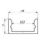 Алюмінієвий LED-профіль ЛП-7 анодований, накладний, фото 3