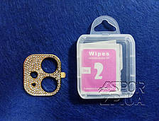 Рамка на камеру Apple iPhone 11- "Стрази" сталевий