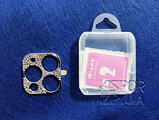 Рамка на камеру Apple iPhone 11 Pro/iPhone 11 Pro Max- "Стрази" чорний