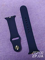 Ремінець Apple Watch (38/40мм)- Soft Touch №10 темно-синій