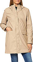 Жіноча куртка, пальто шкіра бежевий з капюном 36 Vero Moda